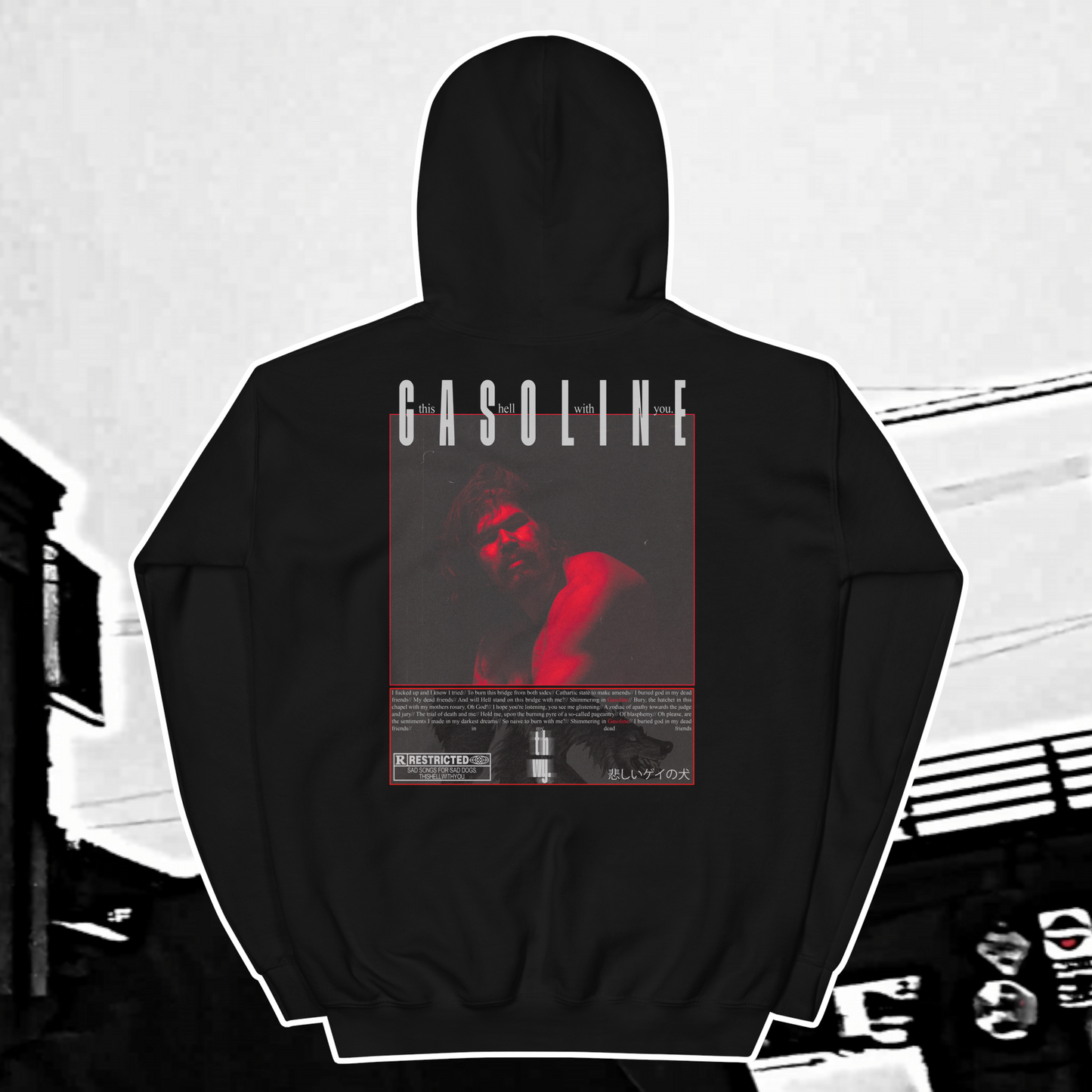 Gasoline// 悲しいゲイの犬 //Hoodie